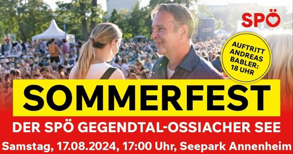 Sommerfest der SP&Ouml; Gegendtal-Ossiacher See