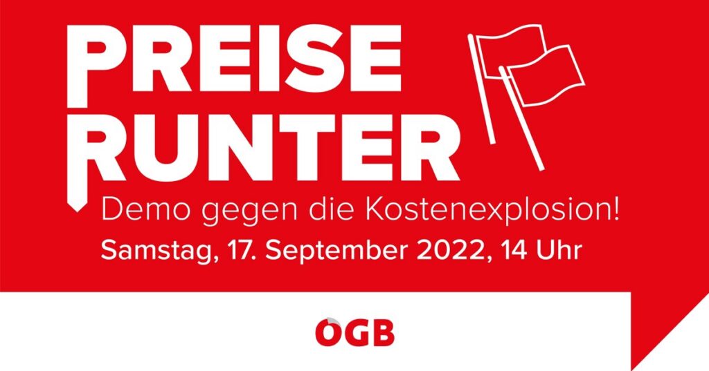 &bdquo;Preise runter!&rdquo;- Demo gegen die Kostenexplosion
